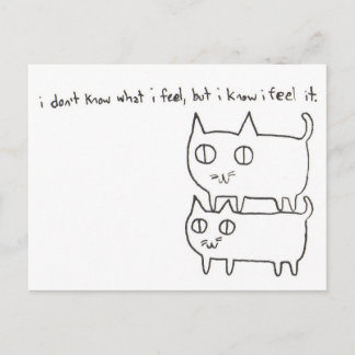 Postal Sentimientos Kitty