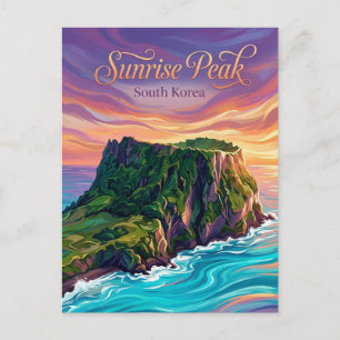 Postal Seongsan Ilchulbong Corea del Sur