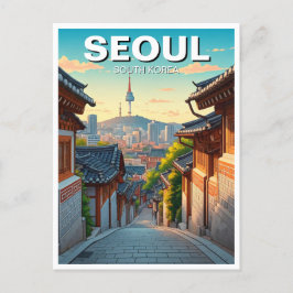 Postal Seoul Bukchon South Korea Sunset