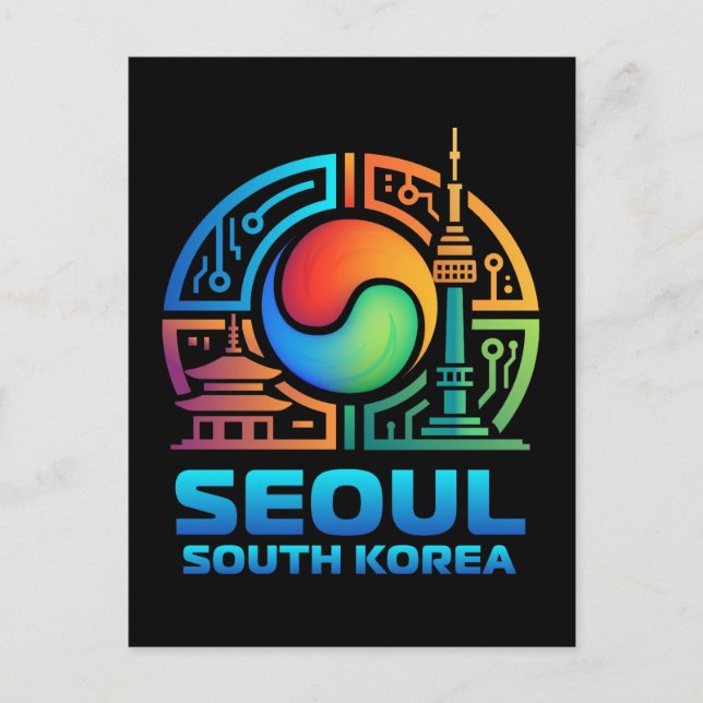 Postal Seoul South Korea (Anverso)