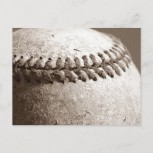 Postal Sepia Baseball