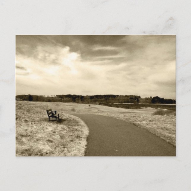 Postal Sepia Bench (Anverso)