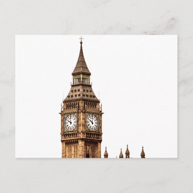 Postal Sepia Big Ben Tower (Anverso)