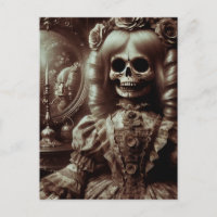 Sepia Doll Skeleton Horror