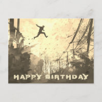 Sepia moderna de la carrera de obstáculos urbana