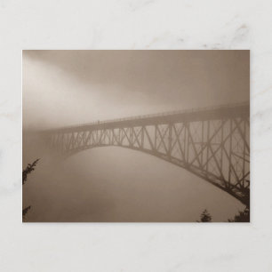 Postal Sepia Postcard Bridge Disapea Mist Travel