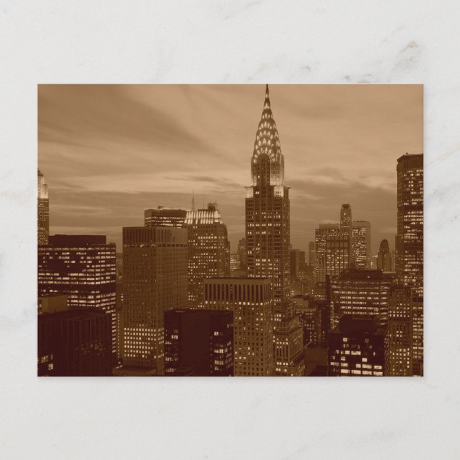 Postal Sepia Tone New York (Anverso)