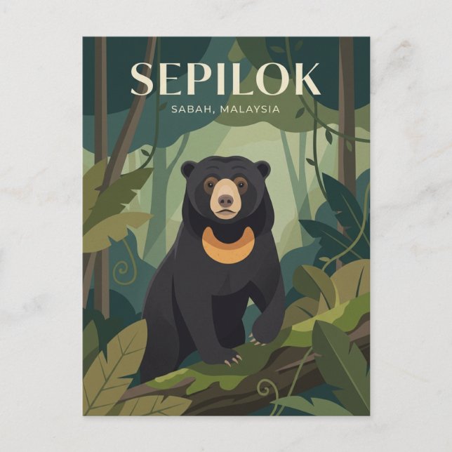 Postal Sepilok Malasia (Anverso)
