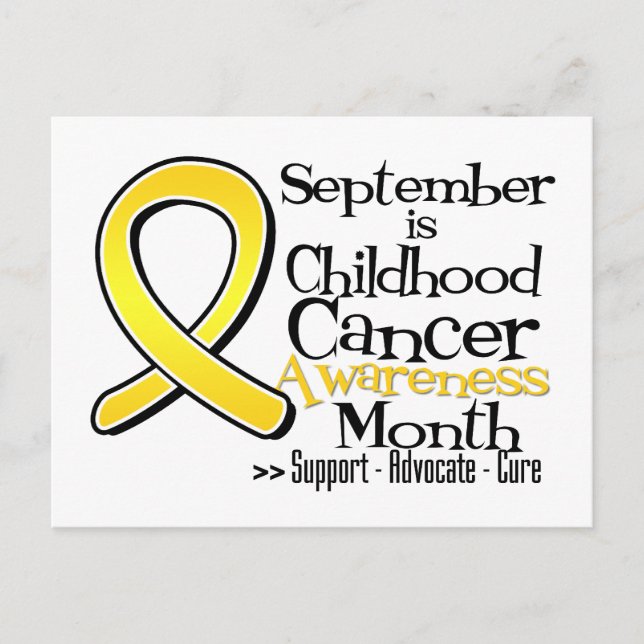 Postal Septiembre es Mes de Conciencia sobre el Cáncer In (Anverso)