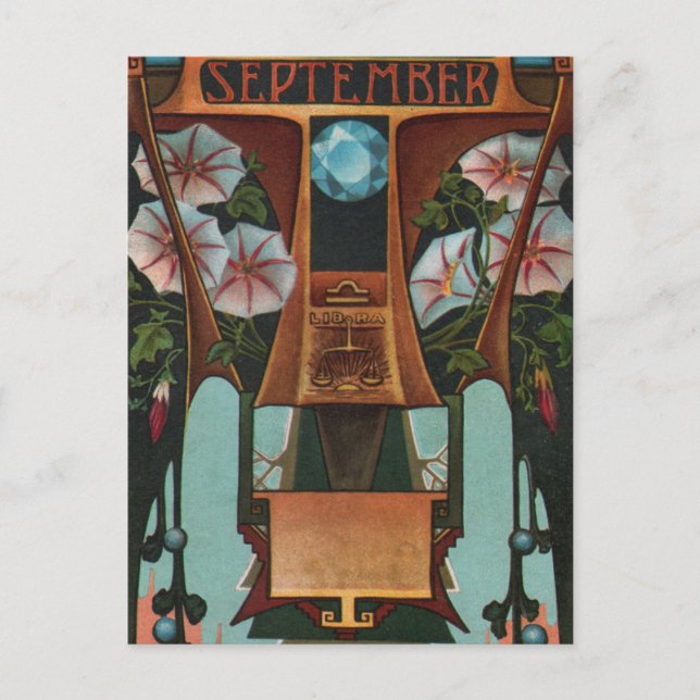 Postal Septiembre - Libra (Anverso)
