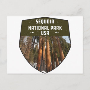Postal Sequoia National Park California secuoya árboles