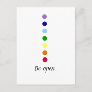 Postal Ser abierto - Diseño Chakra simple
