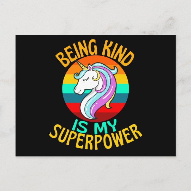 Postal Ser Amable Es Mi Ventilador De Superpotencia Unico (Anverso)
