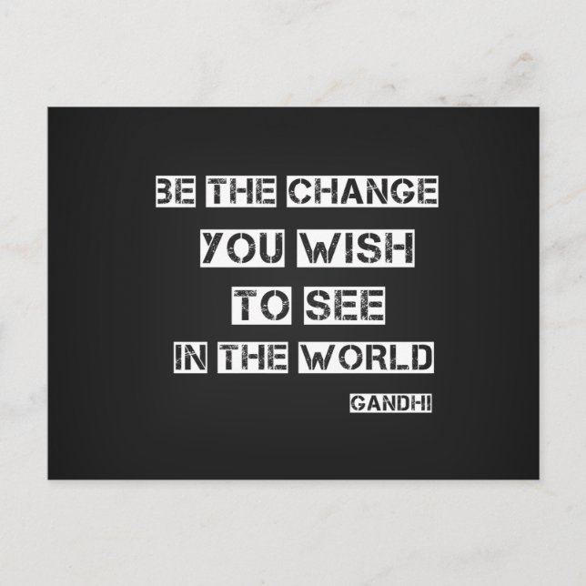 Postal Ser el cambio (Anverso)