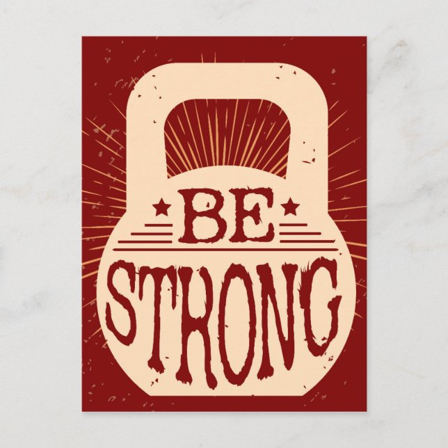 Postal Ser fuerte (Anverso)