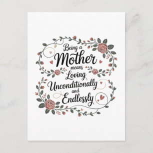 Postal Ser Madre Significa Amar Incondicionalmente