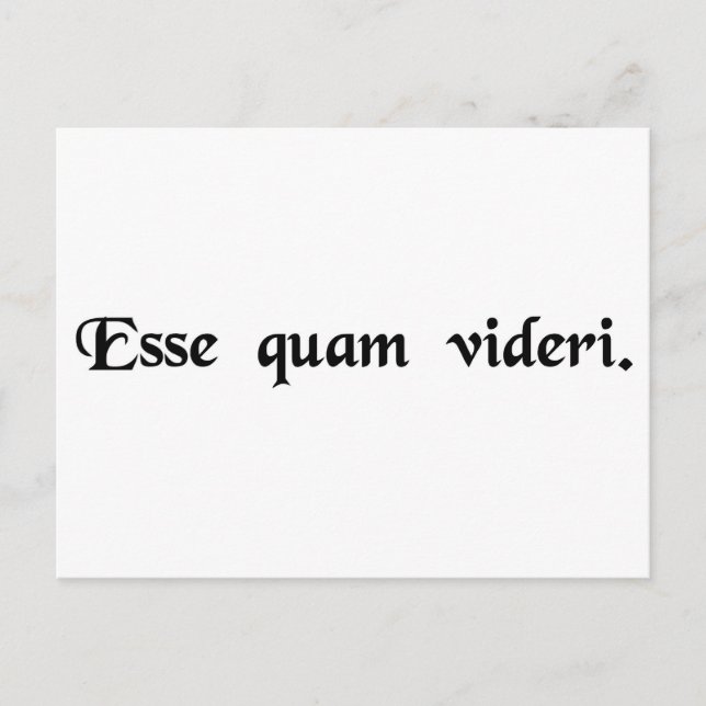 Postal Ser, más que parecer. (Anverso)