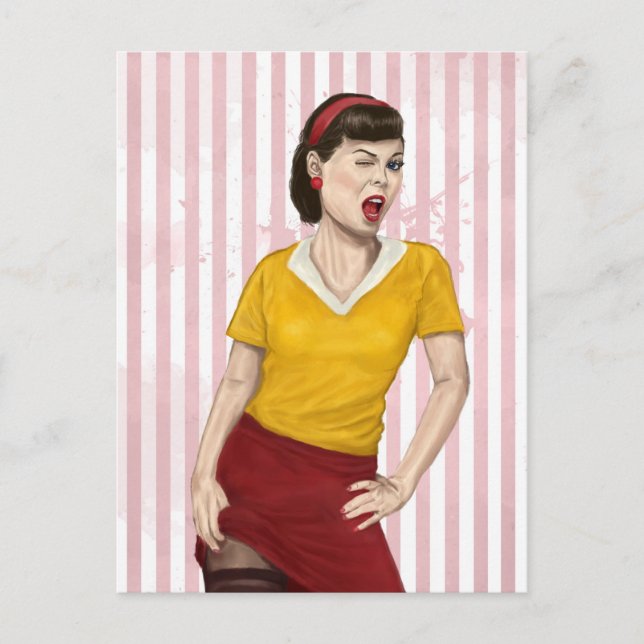 Postal ser mi amante (Anverso)