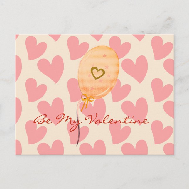 Postal Ser mi día de San Valentín (Anverso)