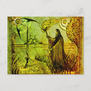 Postal Ser sabio en la carta de la naturaleza