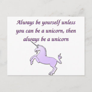 Postal Ser siempre unicornio