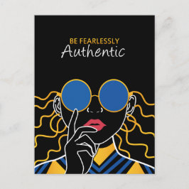 Postal Ser temerariamente auténtico