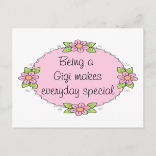 Postal Ser una Gigi hace que cada día sea especial