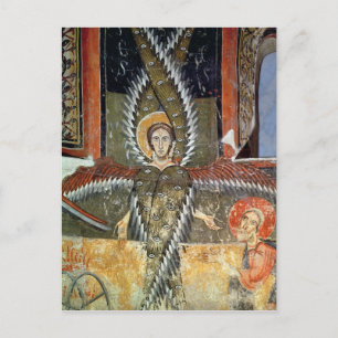 Postal Seraphim purificando los labios de Isaías