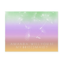 ¿Serás La Mujer De La Novia Dandelion Purple Mint