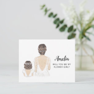 Postal ¿Serás mi chica de la flor?