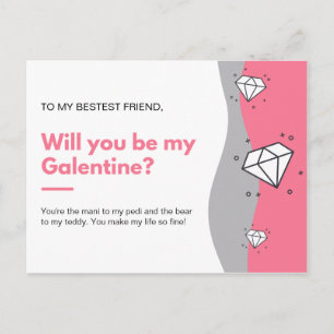 Postal ¿Serás mi Galentine?