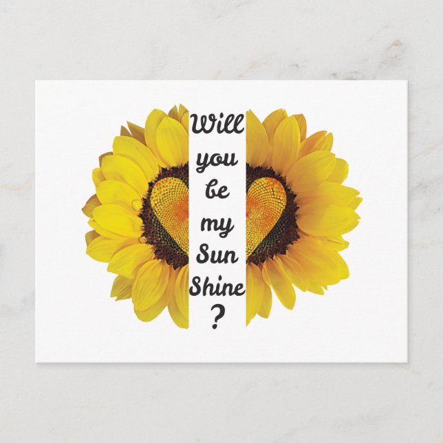 Postal ¿Serás mi sol? (Anverso)