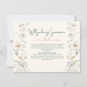 Postal Serás mis Groomsmen - Propuesta