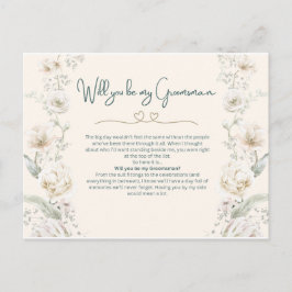 Postal Serás mis Groomsmen - Propuesta