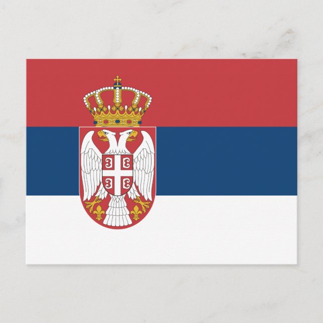 Postal Serbia - Bandera serbia (Anverso)