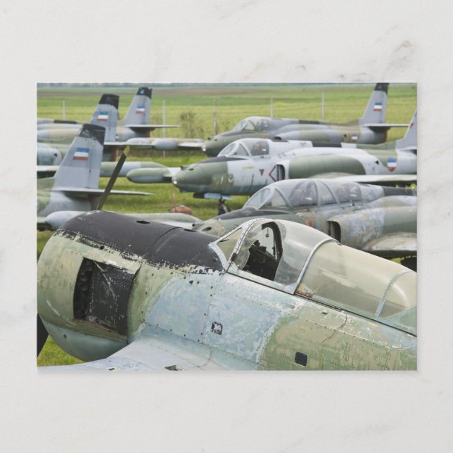 Postal SERBIA, Belgrado. Museo Aeronáutico de Yugoslavia (Anverso)