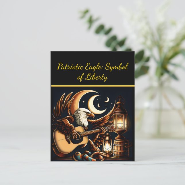 Postal Serenata Nocturna de las Águilas (Anverso de pie)