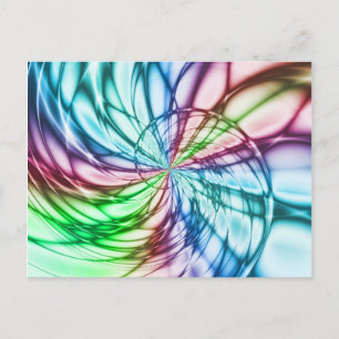 Postal Serendipia   Arte fractal multicolor