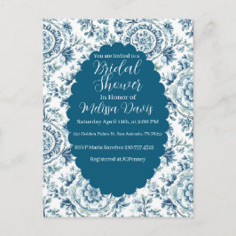 Postal Serene Chinoiserie Bridal Shower Invitation
