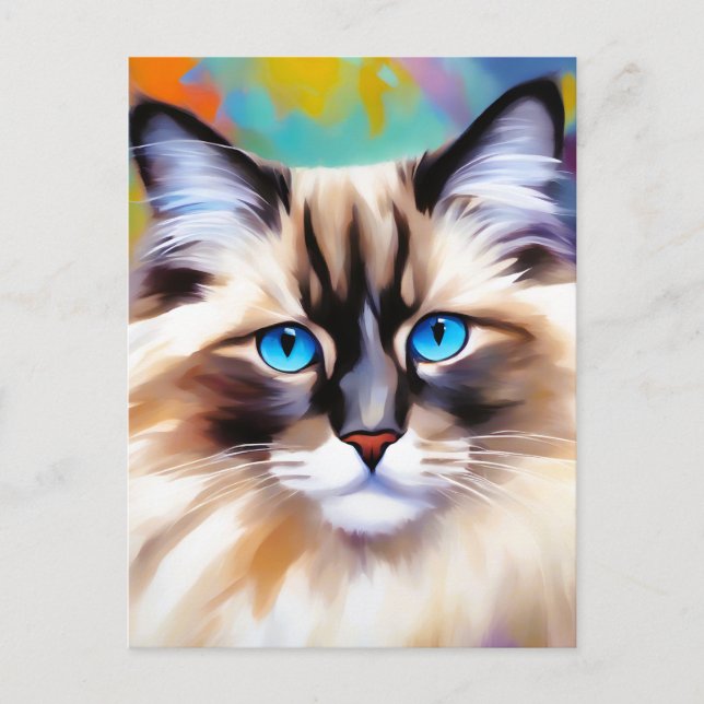 Postal Serene Feline Ragdoll Beauty (Anverso)