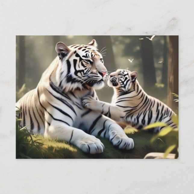 Postal Serene Tiger Forest Postcard – Elegant Wildlife (Anverso)