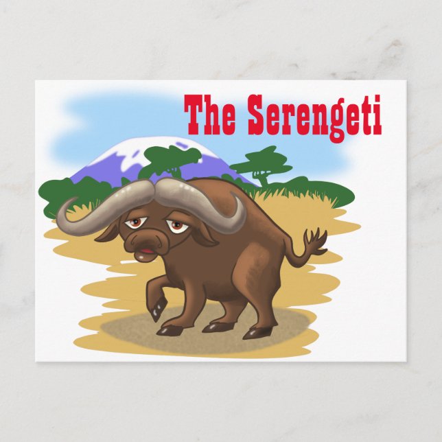 Postal Serengeti (Anverso)