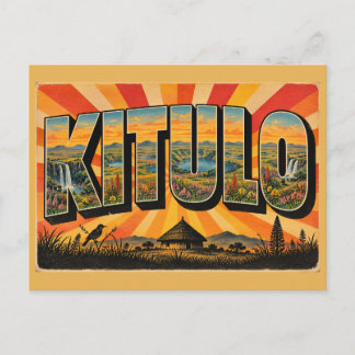 Postal Serengeti de flores silvestres de Kitulo Arte de v