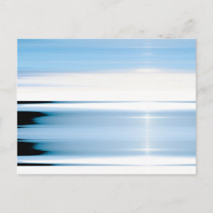 Postal Serenidad - Cielos y Mares Azules Abstractos Moder