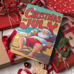 Postal Serenidad de Santa en la costa 