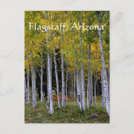 Postal Serenidad en el Flagstaff del Oro y el Aspen Verde
