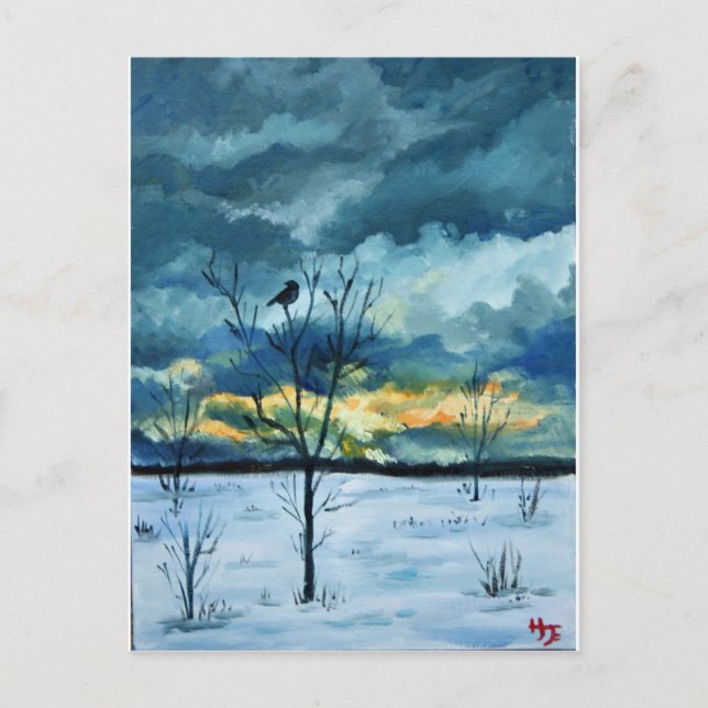 Postal "Serenidad" por Hilary J England (Anverso)