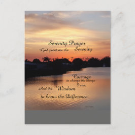 POSTAL SERENITY PRAYER POSTCARD