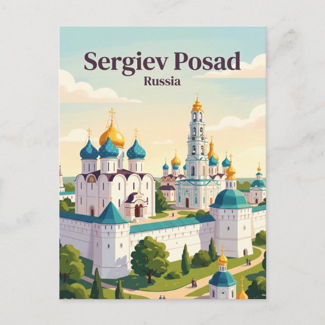 Postal Serguiev Posad Rusia (Anverso)