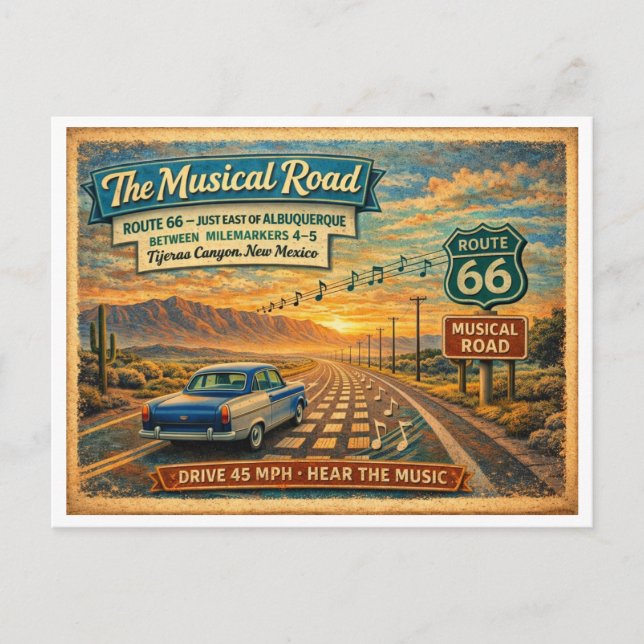 Postal Serie Centenario de la Ruta 66 (3 de 6) (Anverso)